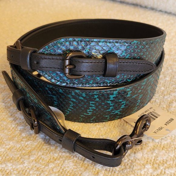 Coach Exotic Novelty Strap, Pine Green - Picture 2 of 16